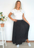 The Pleated Maxi Skirt - Classic Black Pleats dubai outfit dress brunch fashion mums