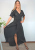 The Pleated Wrap Dress - Black Pleats dubai outfit dress brunch fashion mums