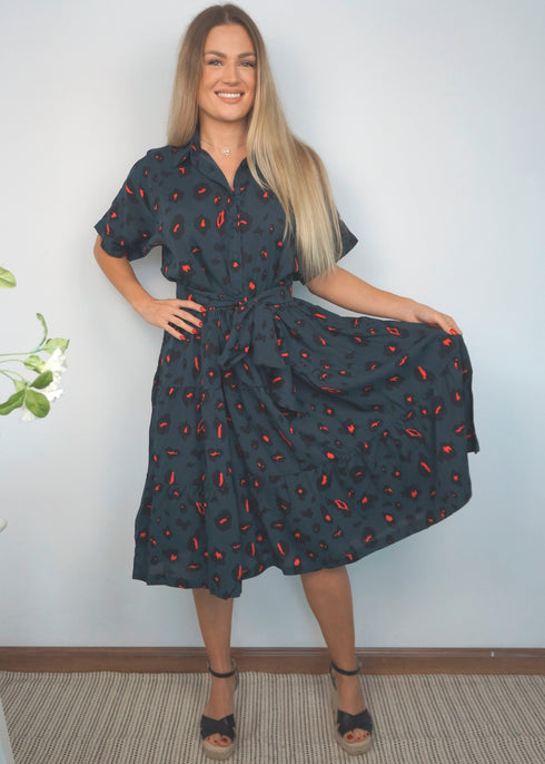 The Riviera Dress - Forest Leopard dubai outfit dress brunch fashion mums