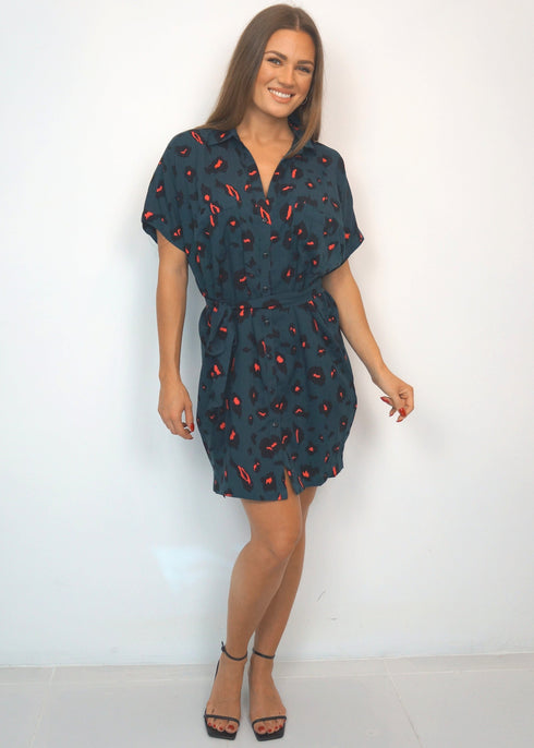 The Shirt Dress - Forest Leopard dubai outfit dress brunch fashion mums