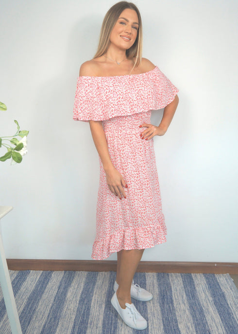 The Venice Dress - Ditsy Lipstick dubai outfit dress brunch fashion mums