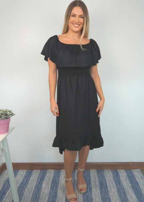 The Venice Dress - Midnight Black dubai outfit dress brunch fashion mums