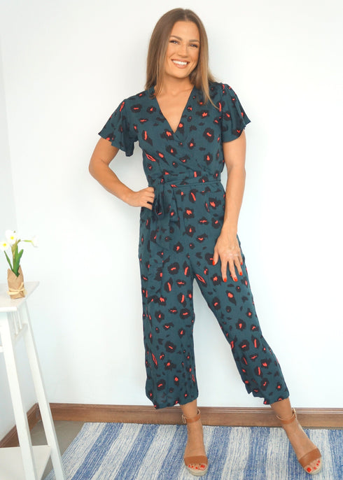 The Wrap Jumpsuit - Forest Leopard dubai outfit dress brunch fashion mums
