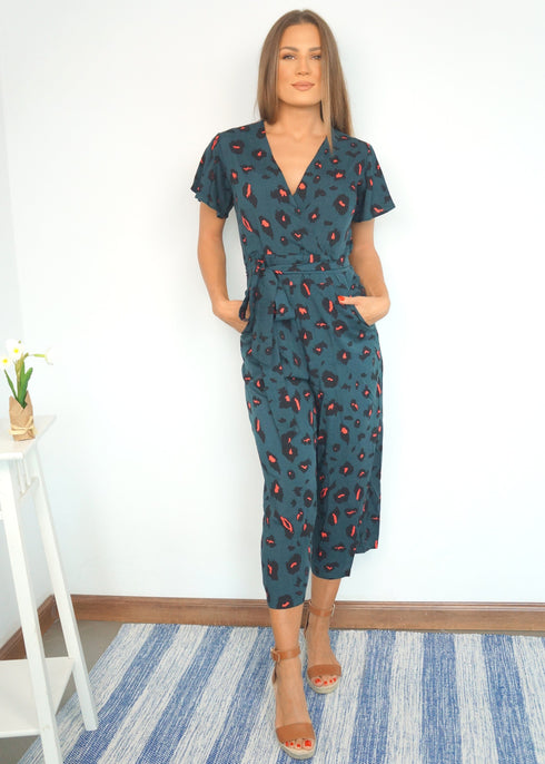 The Wrap Jumpsuit - Forest Leopard dubai outfit dress brunch fashion mums